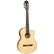 Tanglewood TWEMDC6 Enredo Madera Dominar Solid Spruce Top Classical Cutaway/Electric Guitar