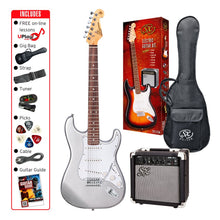 Load image into Gallery viewer, SX 4/4 Electric Guitar Pack - Metallic Silver
