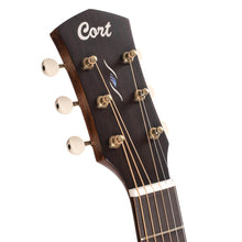 Load image into Gallery viewer, Cort Core-PE Mahogany Parlour Acoustic Electric - Open Pore Black Burst
