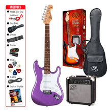 Load image into Gallery viewer, SX 4/4 Electric Guitar Pack - Metallic Purple
