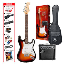 Load image into Gallery viewer, SX 3/4 Electric Guitar Pack - 3 Tone Sunburst
