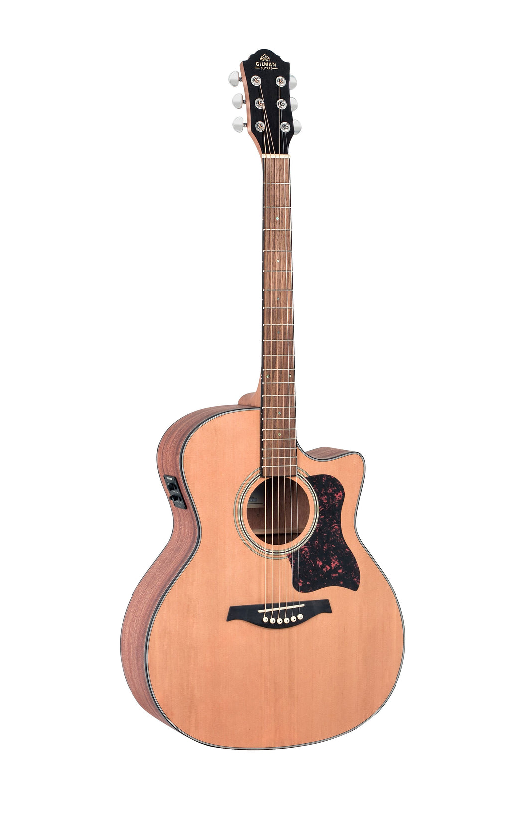 GILMAN Grand Auditorium electric/acoustic Guitar Natural Satin GA12CE