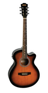 Redding Grand Concert electric/acoustic Guitar package Tobacco Sunburst Gloss RGC51PCETS