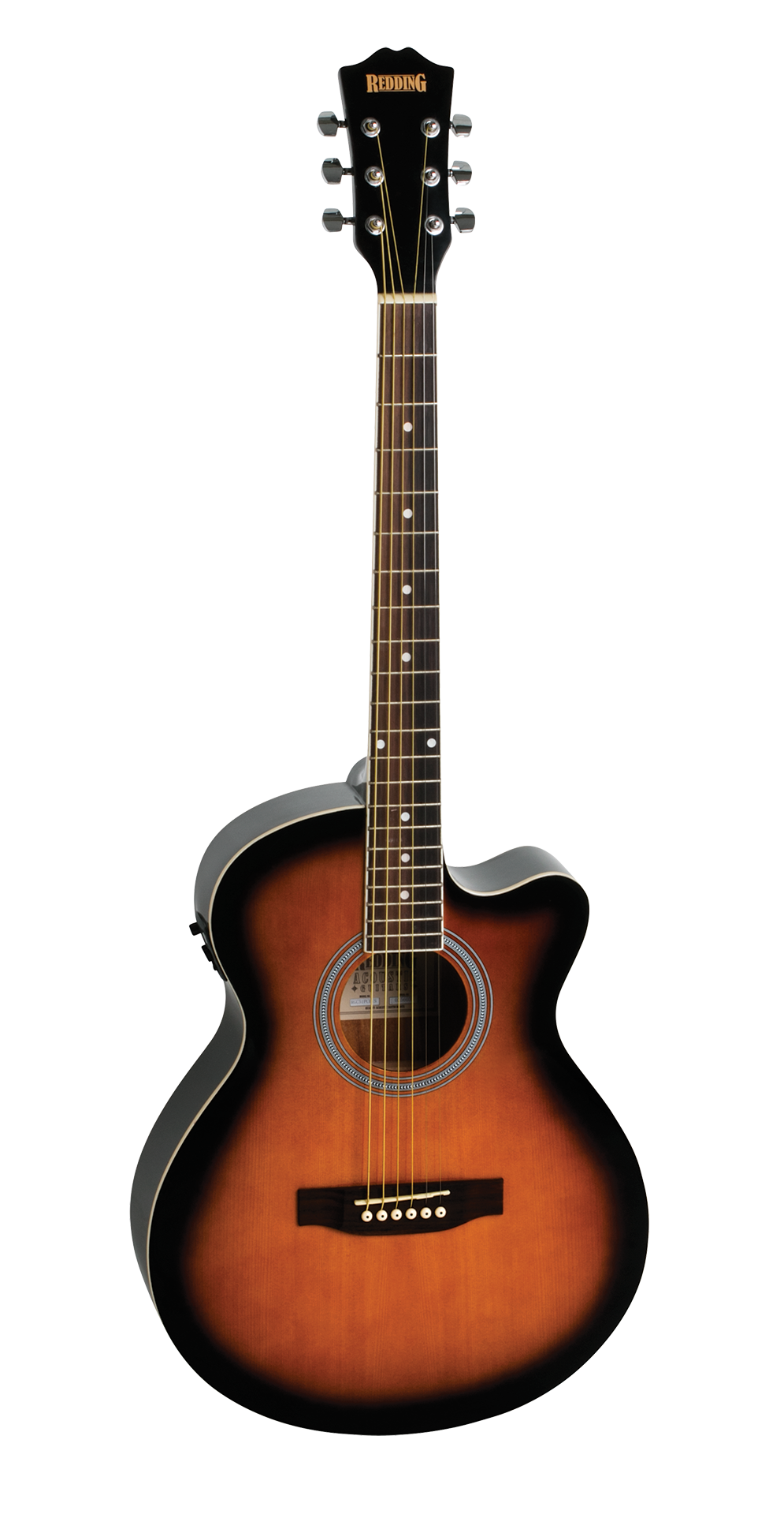 Redding Grand Concert electric/acoustic Guitar package Tobacco Sunburst Gloss RGC51PCETS