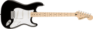 Squier Affinity Series Stratocaster, Maple Fingerboard, White Pickguard, Black