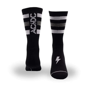 AC/DC "High Voltage" Large Crew Socks in Black (1-Pair)