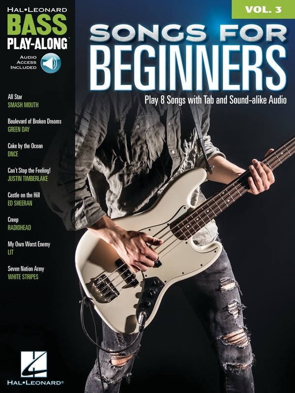 Bass Play-Along Volume 3 - Songs for Beginners