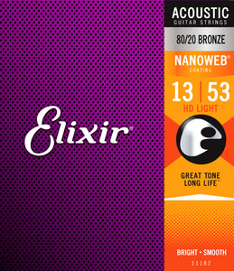 Elixir 11182 Nanoweb 80/20   HD Lite 13 - 53 Strings