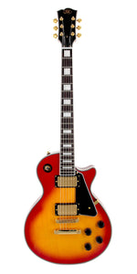 SX Deluxe LP Style Electric Guitar - Cherry Sunburst