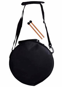 Opus Percussion 10" Metal 11-Note Lotus Carves Style Tongue Drum in Black