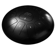 Load image into Gallery viewer, Opus Percussion 12&quot; Metal 11-Note Standard Carves Style Tongue Drum in Black
