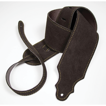 Load image into Gallery viewer, Franklin 3&quot; Chocolate Purist Suede Strap with Buck Backing
