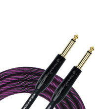 Load image into Gallery viewer, Kirlin IWB201WB 20ft Premium Plus Wave Purple Guitar Cable
