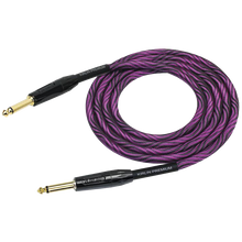 Load image into Gallery viewer, Kirlin IWB201WB 20ft Premium Plus Wave Purple Guitar Cable
