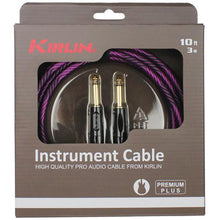 Load image into Gallery viewer, Kirlin IWB201WB 20ft Premium Plus Wave Purple Guitar Cable
