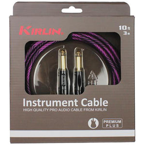 Kirlin IWB201WB 20ft Premium Plus Wave Purple Guitar Cable