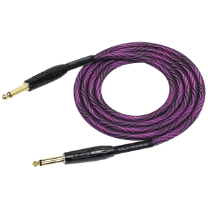 Kirlin IWB201WB 20ft Premium Plus Wave Purple Guitar Cable