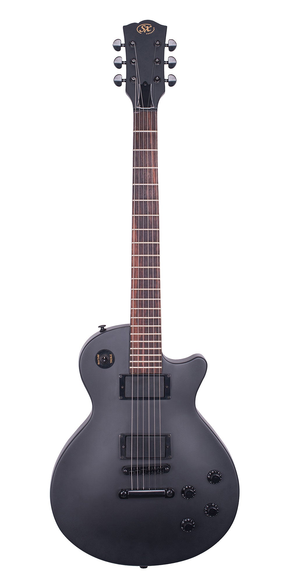 SX LP Style Electric Guitar - Satin Black