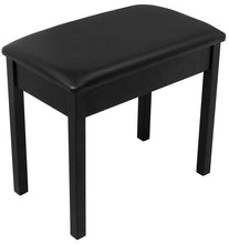 Load image into Gallery viewer, On Stage Keyboard/Piano Bench Flip-Top, Solid Wood &amp; Vinyl in Black
