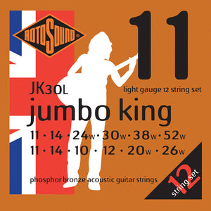 Rotosound JK30L Jumbo King 12 String Phosphor Bronze