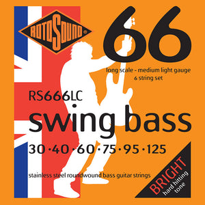 Rotosound RS666LC Swing Bass 6-String 30 - 125 Stainless