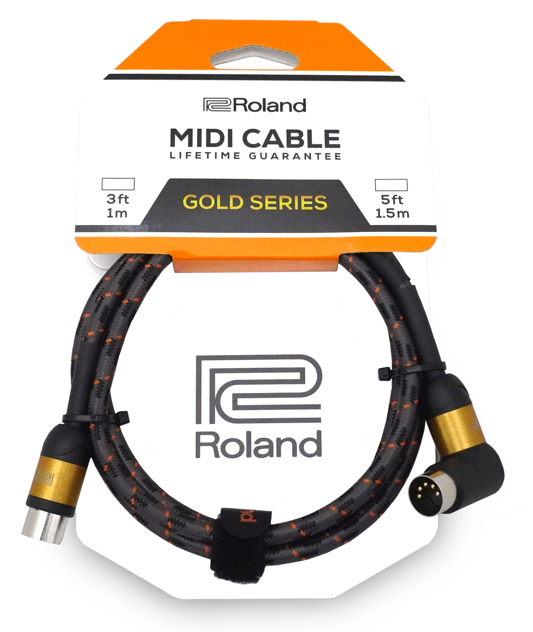 Roland Gold Series Midi Cable - 5ft Angled