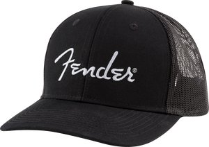 Fender Silver Thread Logo Snapback Trucker Hat - One Size Fits Most