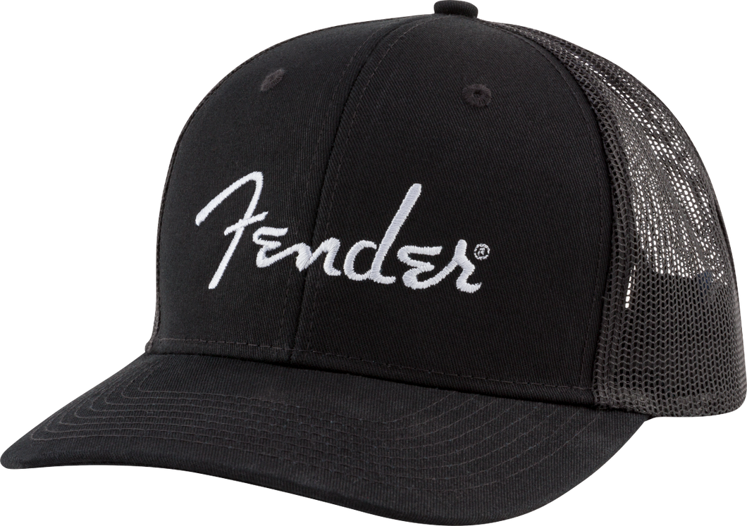 Fender Silver Thread Logo Snapback Trucker Hat - One Size Fits Most