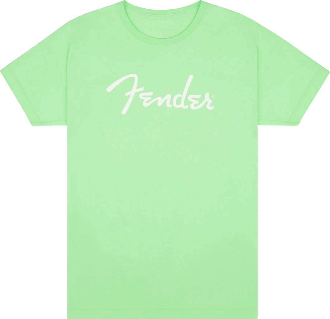 Fender Spaghetti Logo T-Shirt, Surf Green - XLarge