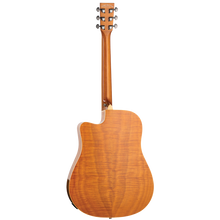 Load image into Gallery viewer, Tanglewood TRDCEFMH Reunion Australian Red Cedar Top Dreadnought C/E with Flame Okoume B/S
