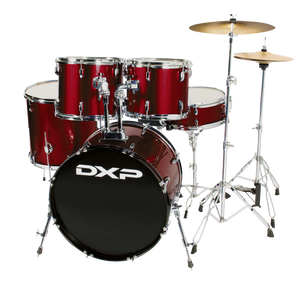 DXP 22" 5 Piece Drum Kit Package  Wine Red