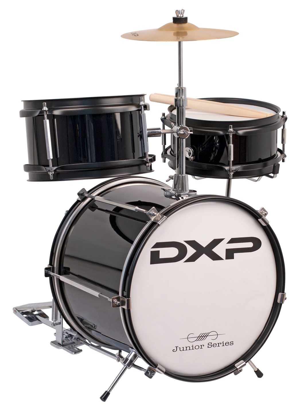 DXP 3 Piece Junior Drum Kit Package  Black