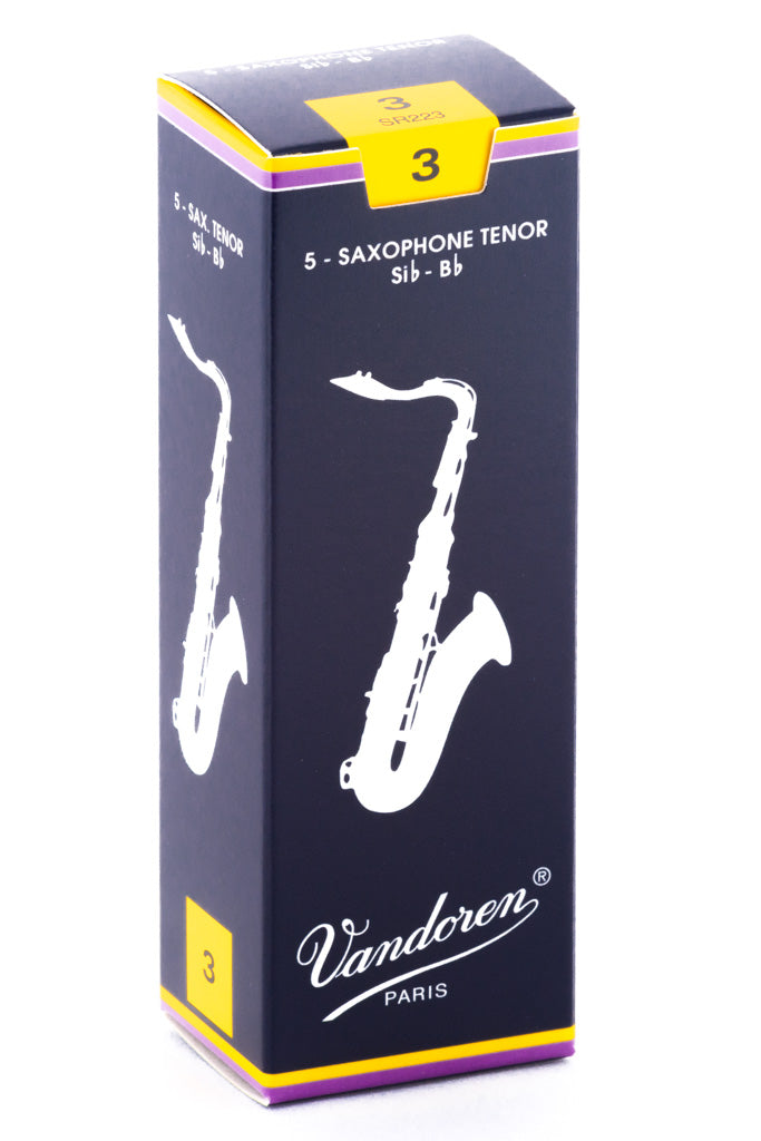 Vandoren Tenor Sax Reeds - TRADITIONAL - Grade 3.0 - Box of 5