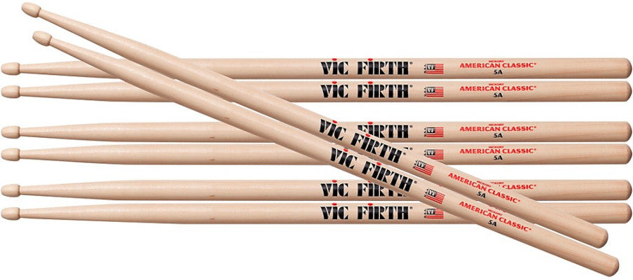 Vic Firth 5a Buy 3 pairs get 1 pair FREE value pack