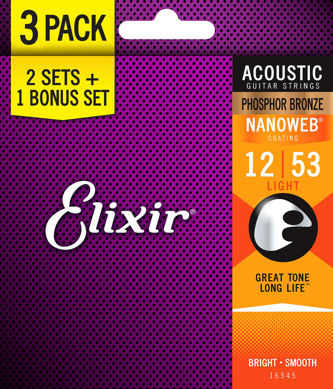 Elixir Acoustic 12-53 - 3 pack