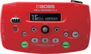 Boss VE5 Vocal Performer Red